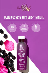 Vital Collagen Water™ - Blackberry Hibiscus